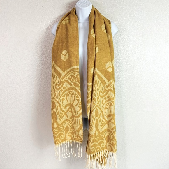 Kultura Cashmere Blend Scarf Wrap W/ Fringe 72” x 27” - Picture 1 of 6